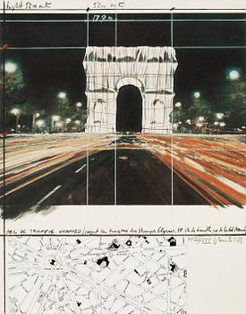 132. Christo & Jeanne-Claude, "Arc de Triomphe, wrapped (Project for Paris)".
