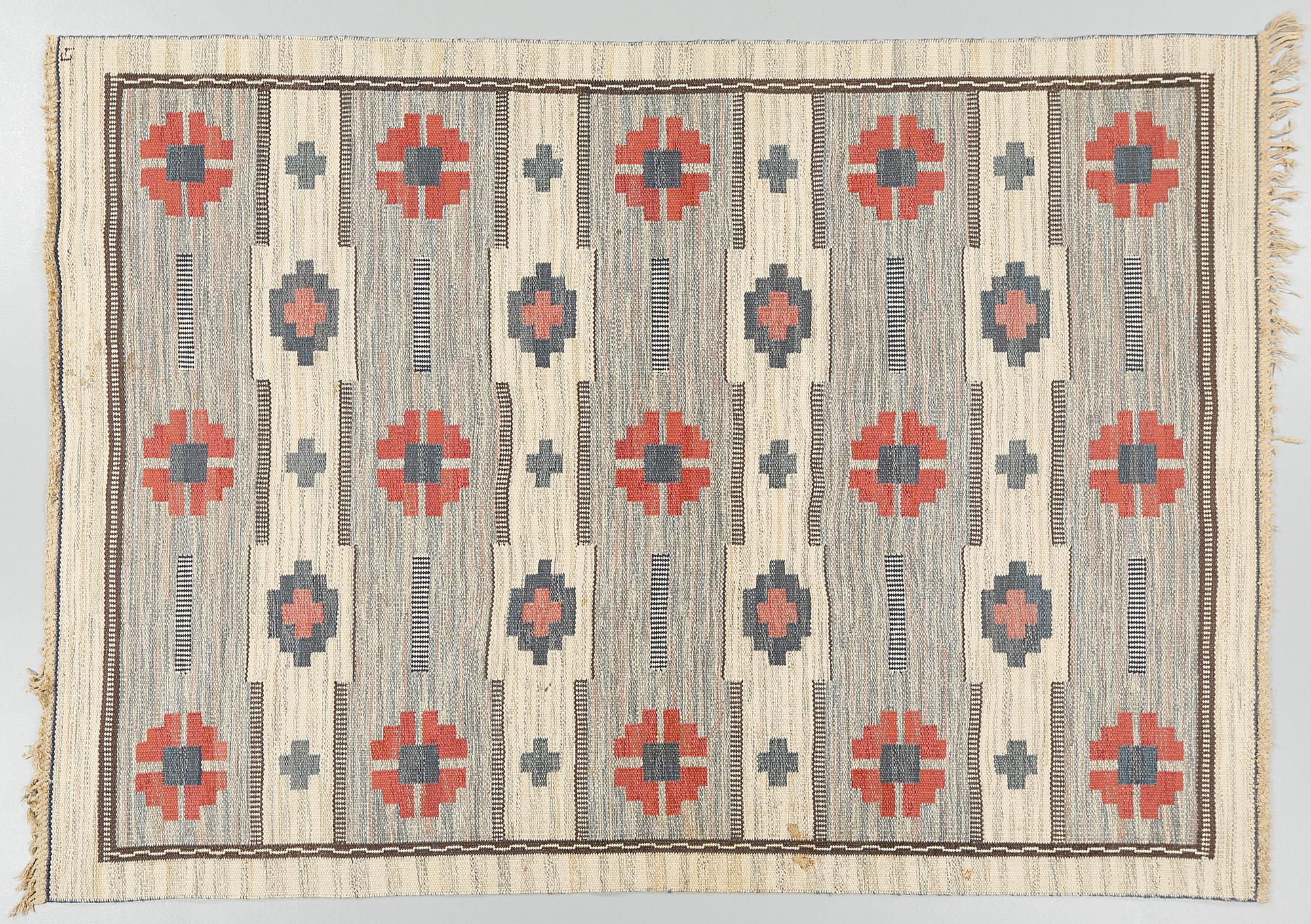 MATTA, rölakan, signerad LJ, 223 x 170 cm, 1900-talets andra hälft.