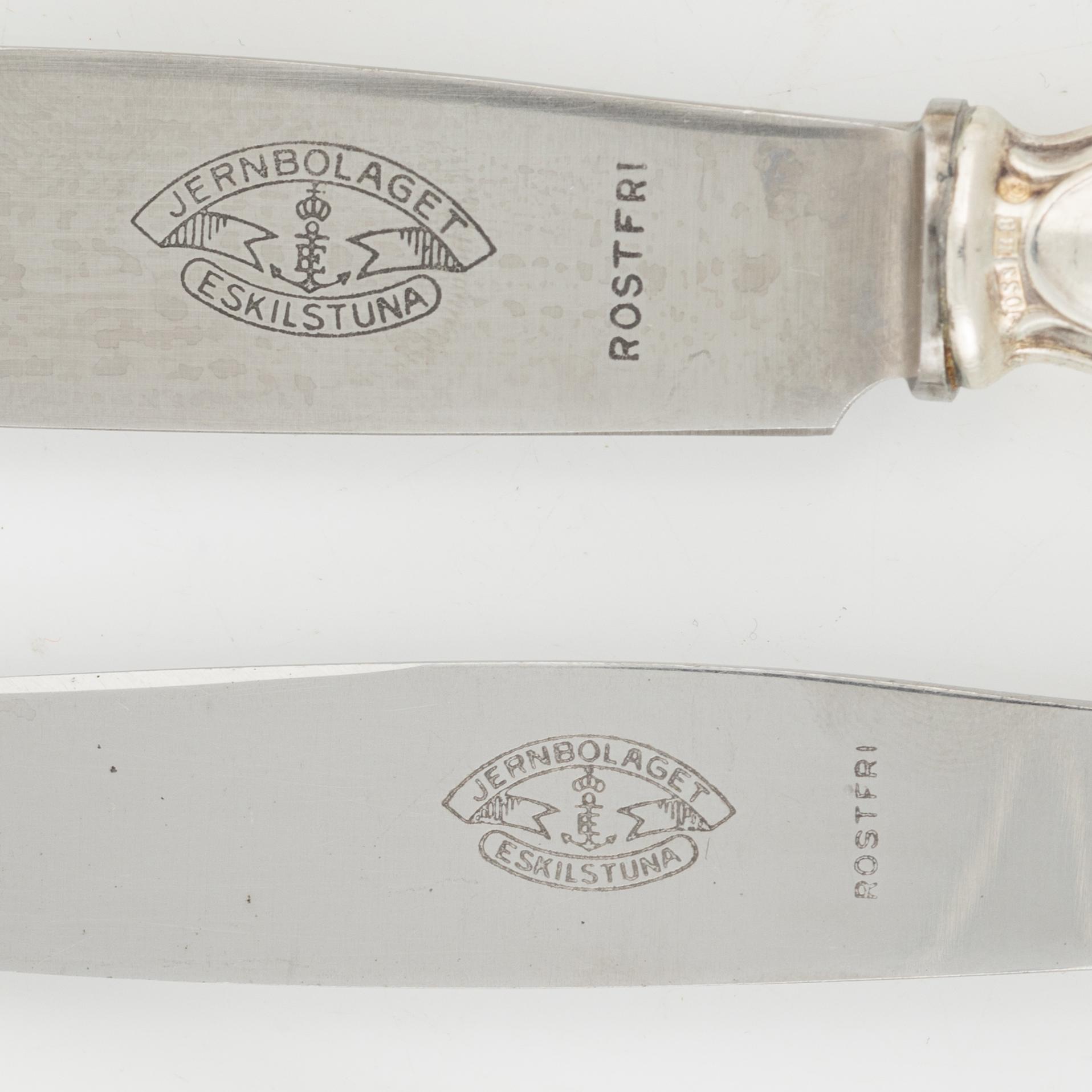 A Swedish Silver Cutlery, mark of Oscar Sjögren, Gothenburg 1927-28 (90 pieces).