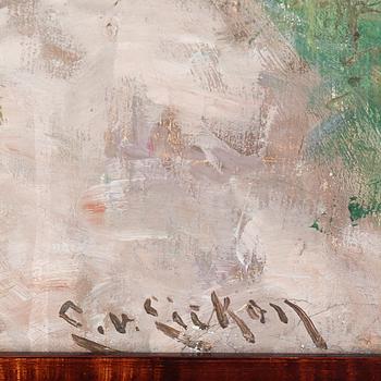 ELISABETH VAN EICKEN, oil on canvas, signed.