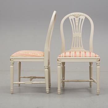 MATGRUPP, 7 delar, gustaviansk stil, 1900-talets andra hälft.