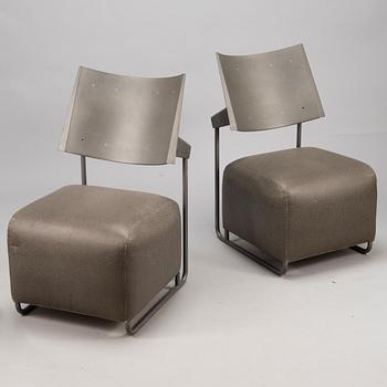 HARRI KORHONEN, a pair of 'Oscar' easychairs for  Inno Interior. Finland. Designed 1989.