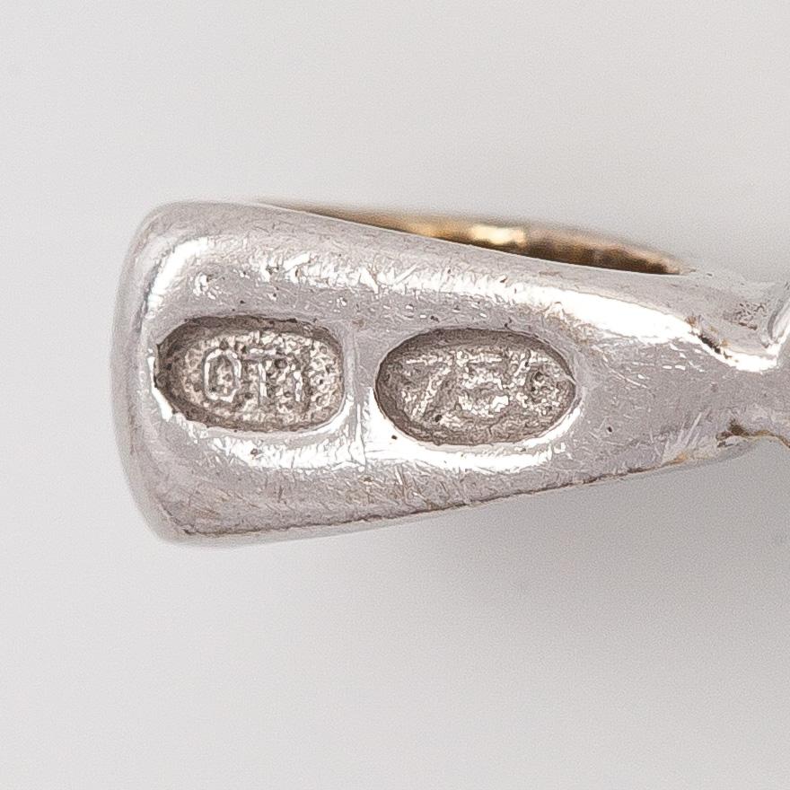 Riipus, briljanttihiottu timantti, 18K kultaa, Timanttiset.