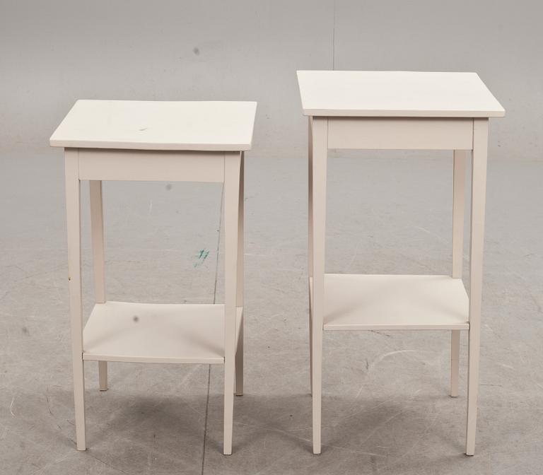 SÄNGBORD, 2 st, 1900-tal.