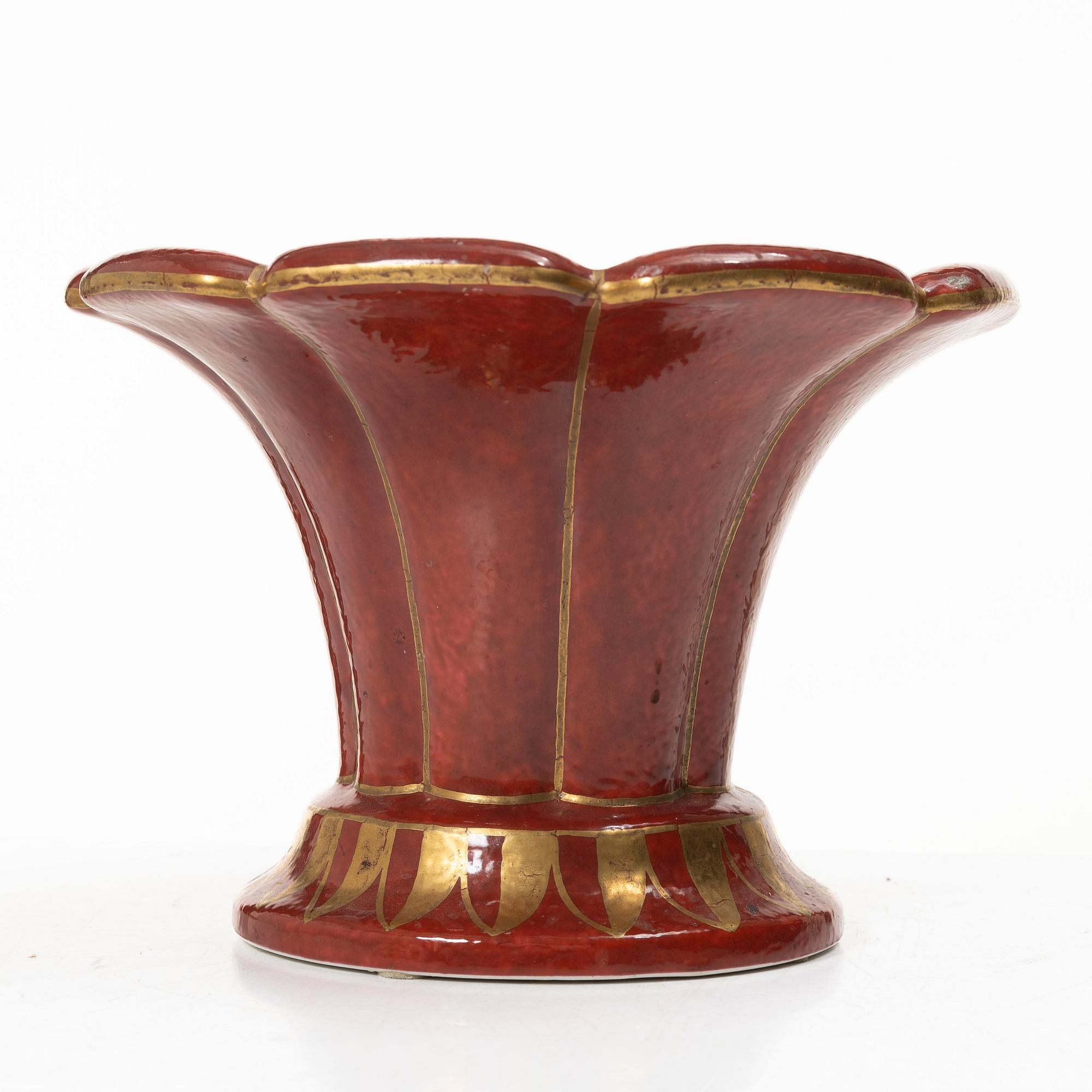 Wilhelm Kåge, a tulip vase, Gustavsberg, 1928.