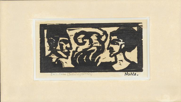 Emil Nolde, One plate from: Schiefler Werkverzeichnis.