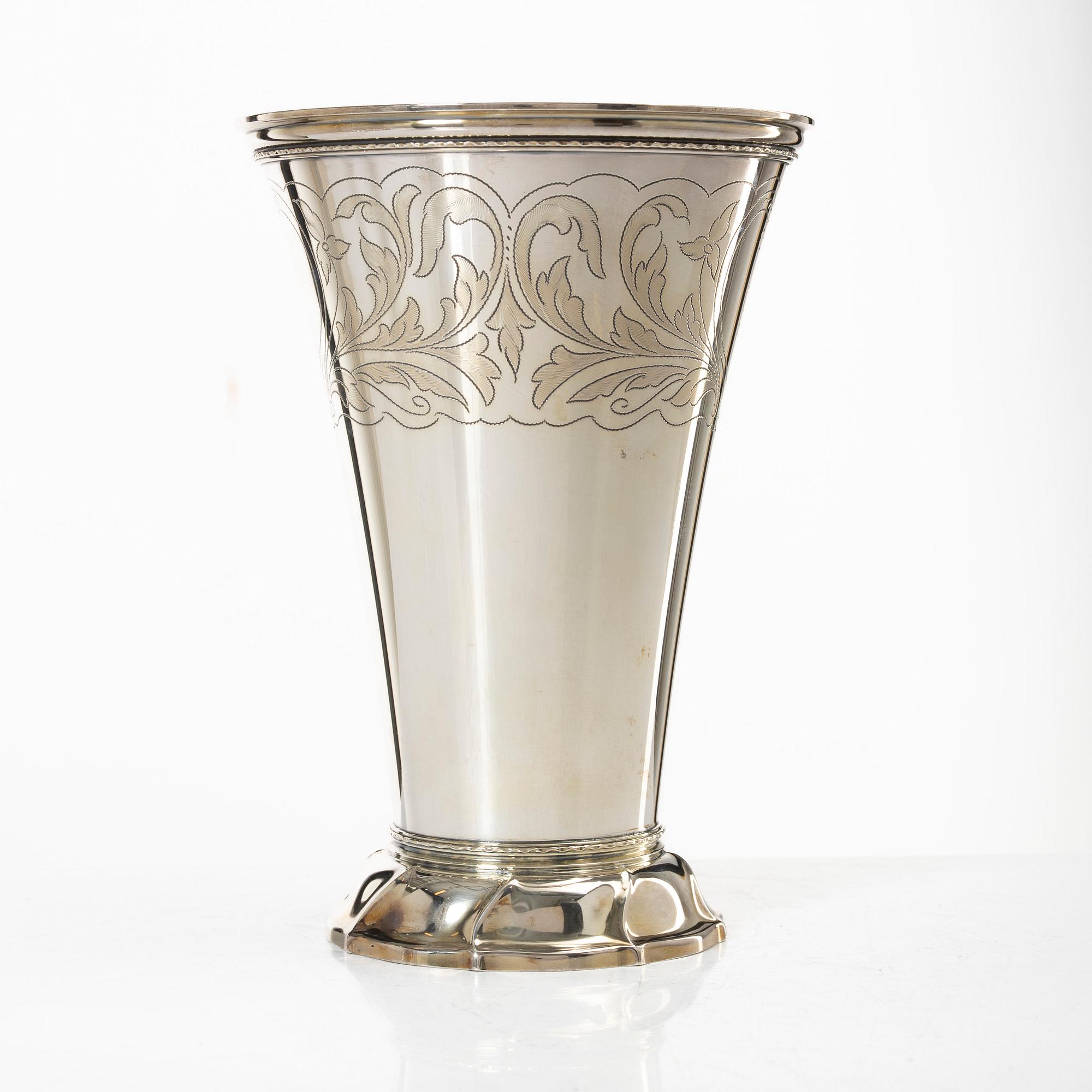 Cup, silver, GAB, Stockholm, 1948.