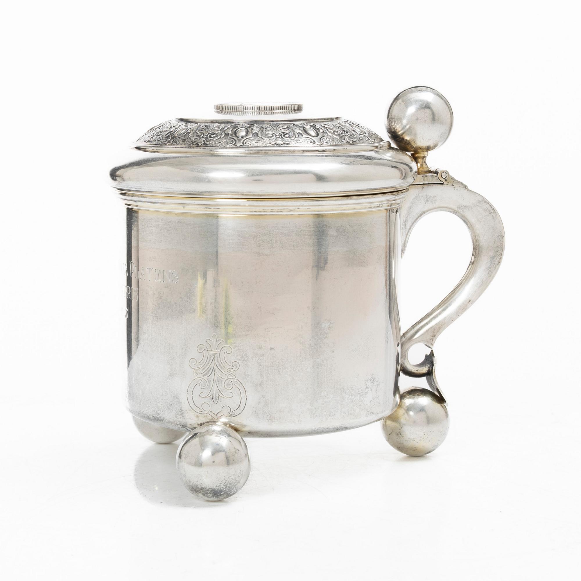 Karl Anderson, Dryckeskanna, silver, Stockholm 1921.