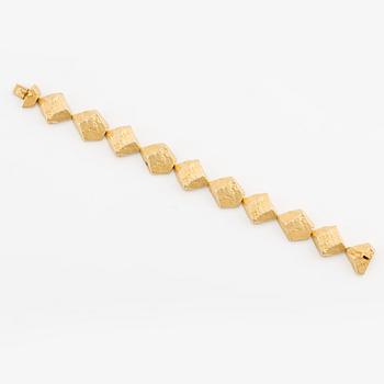 Björn Weckström, a bracelet, 18K gold, "Lapland's Stones", Lapponia, Finland.