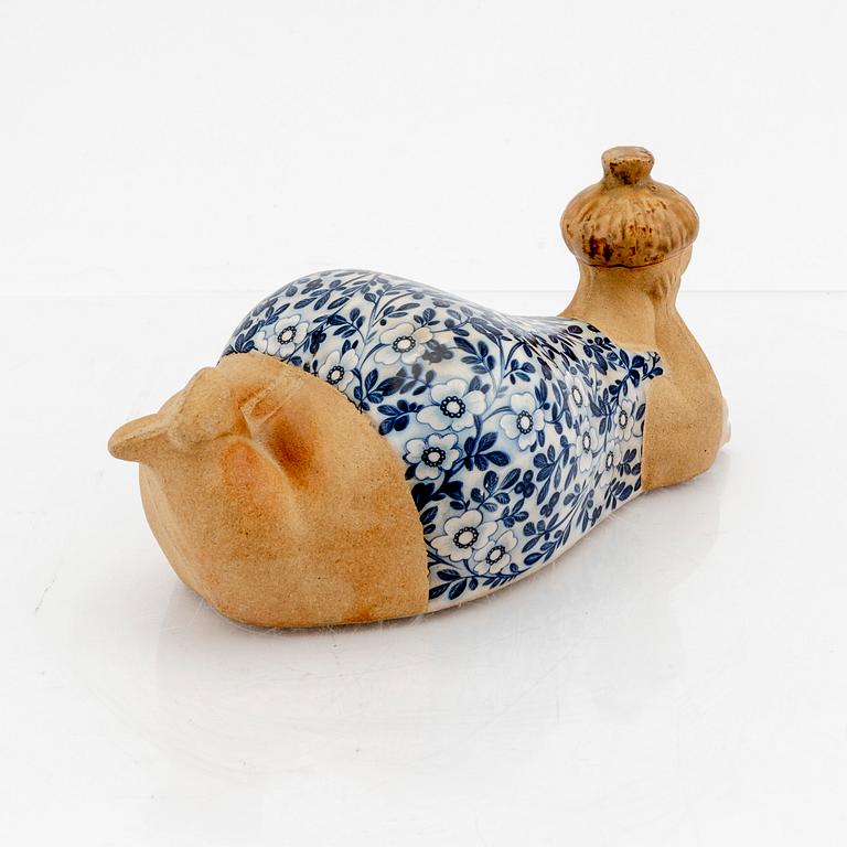 Lisa Larson, figurin, stengods, "Beata" ur serien "ABC-flickorna", Gustavsberg.