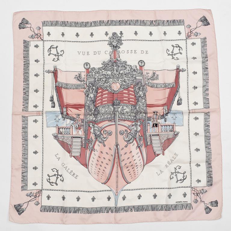 SCARF, siden, "Vue de carosse", Hugo Grygkar, Hermès, Paris, formgiven 1952.