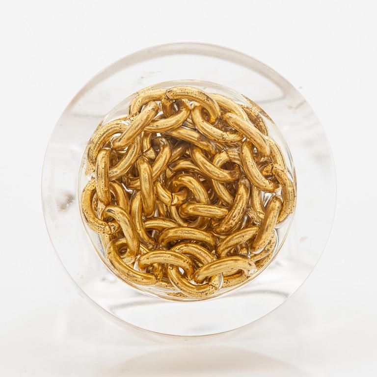 Siv Lagerström, three rings and cufflinks, acrylic plastic, 1970s.