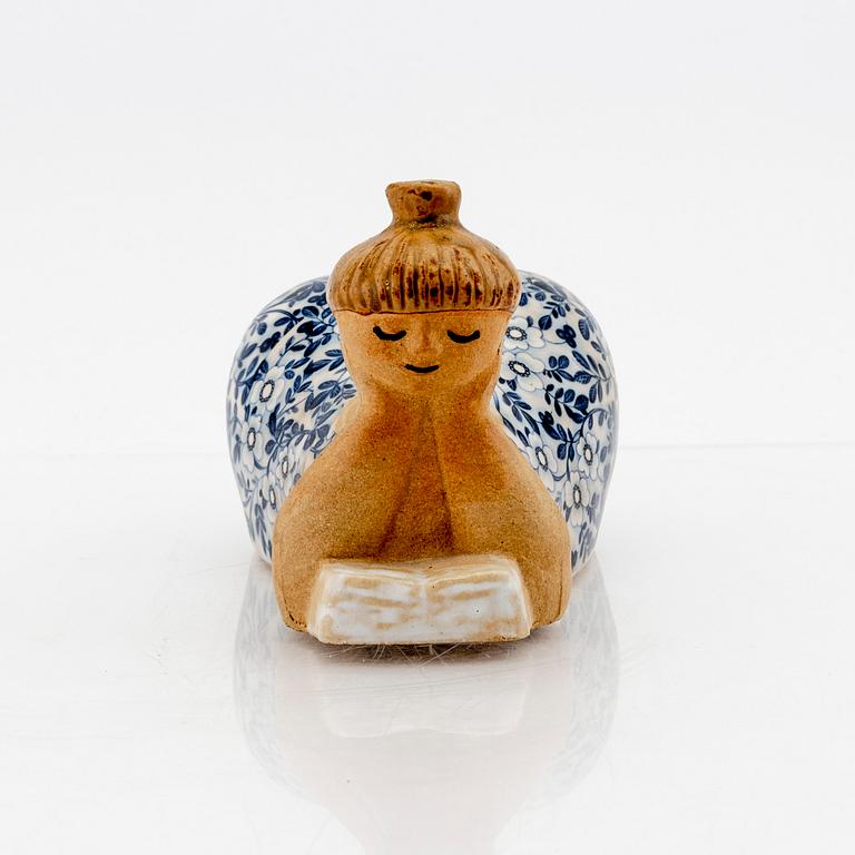 Lisa Larson, figurin, stengods, "Beata" ur serien "ABC-flickorna", Gustavsberg.