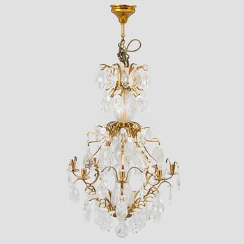 A baroque style chandelier, second half of the 20th century.
