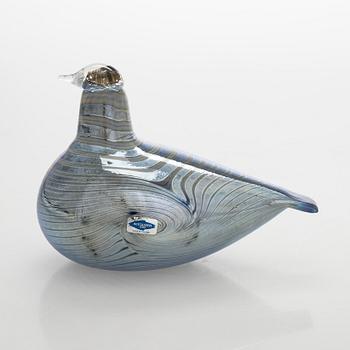 Oiva Toikka, Glass bird, signed O. Toikka Nuutajärvi.