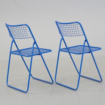 NILS GAMMELGAARD, five 'Ted Net' metal folding chairs from IKEA, 1970's/80's.