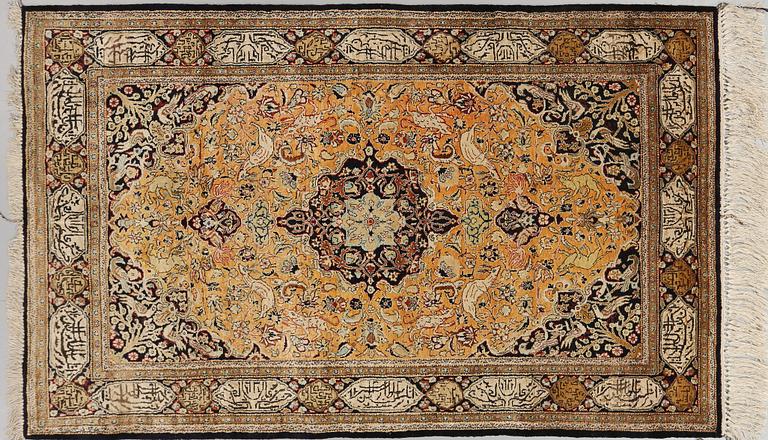 MATTA, orientalisk, silke, old, 178 x 110 cm.