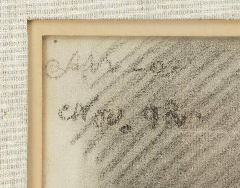 Olle Hjortzberg, Pencil study.