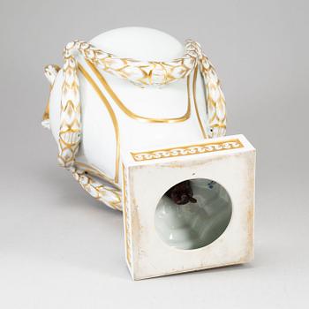 A large vase with cover, Fürstenberg, Germany, 20th century.
