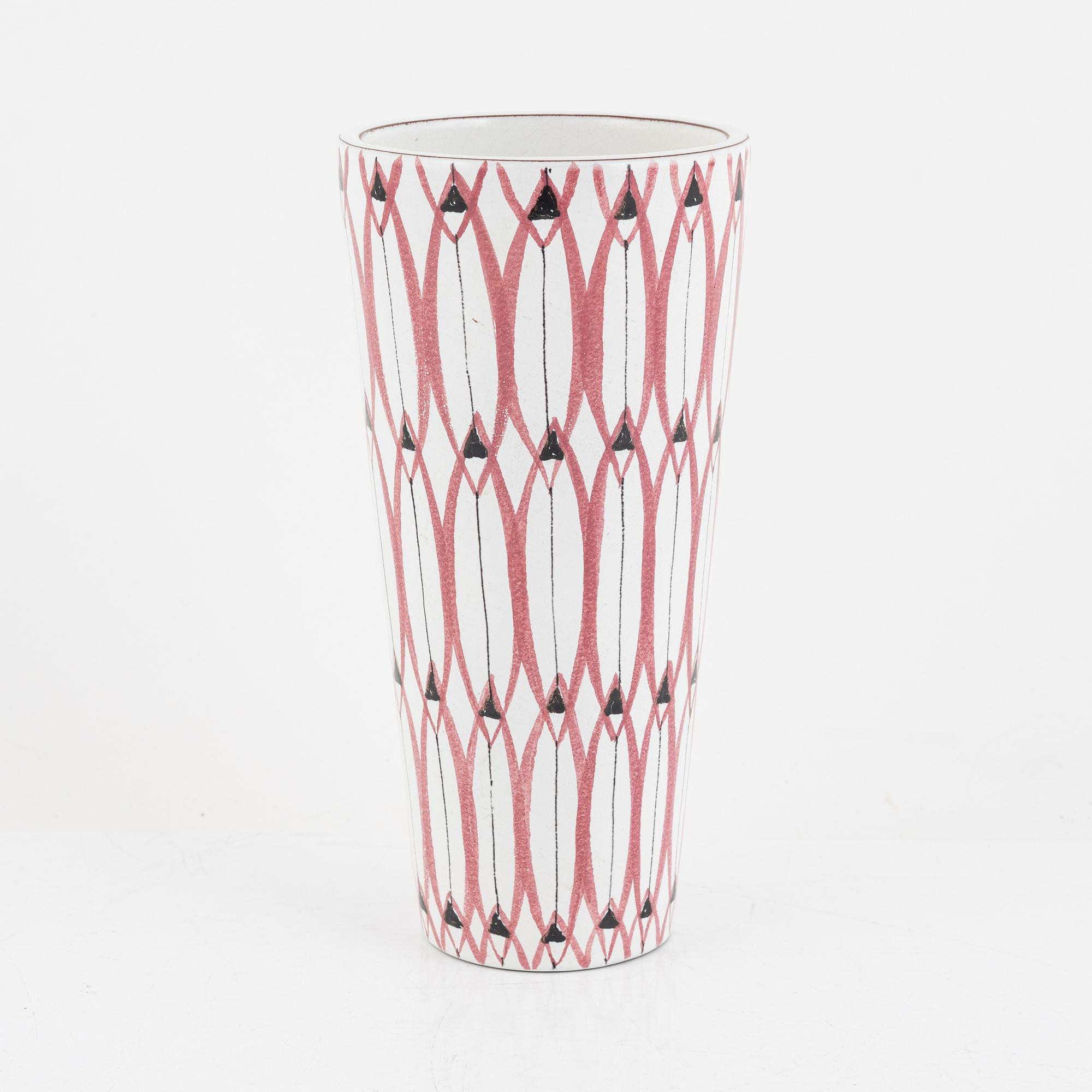 Stig Lindberg, an earthenware vase, Gustavsberg Studio, Sweden.