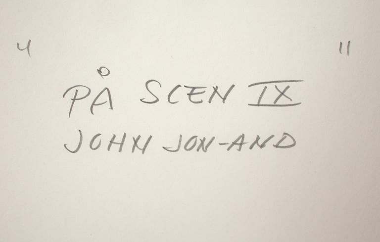 JOHN JON-AND, blandteknik, stämpelsignerad.