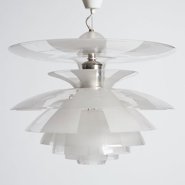 Poul Henningsen, "Septima 5", taklampa, Louis Poulsen, Danmark, ca 1929.