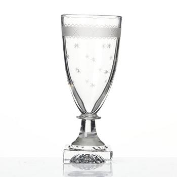 Champagne flutes, twelve pieces, Sweden circa 1800, Late Gustavian.