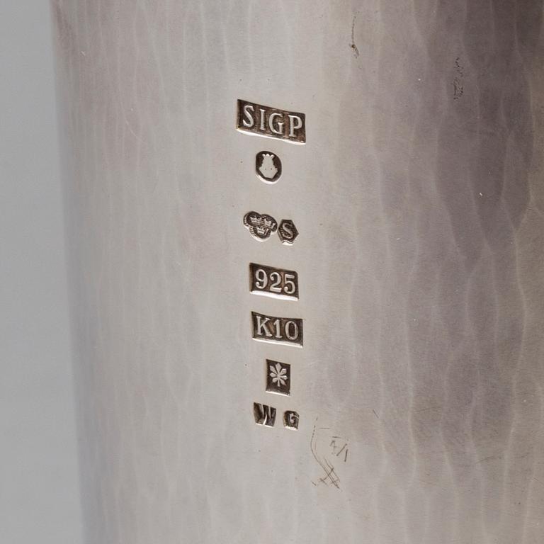 SIGURD PERSSON, vas, sterlingsilver, Stockholm, 1984.