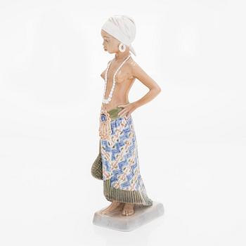 Jens Peter Dahl-Jensen, figurine, 1117, "Girl from Sierra Leone", Dahl Jensen, Denmark.