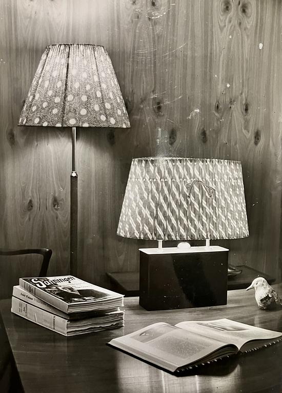 Bertil Brisborg, a floor lamp, model "32160", Nordiska kompaniet 1940s.