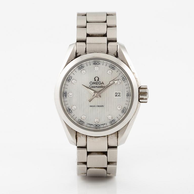 Omega, Seamaster, Aqua Terra, wristwatch, "Diamond Dial", 30 mm.