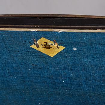 Two Chinese lacquered chests, Qing dynasty, 19th Century.