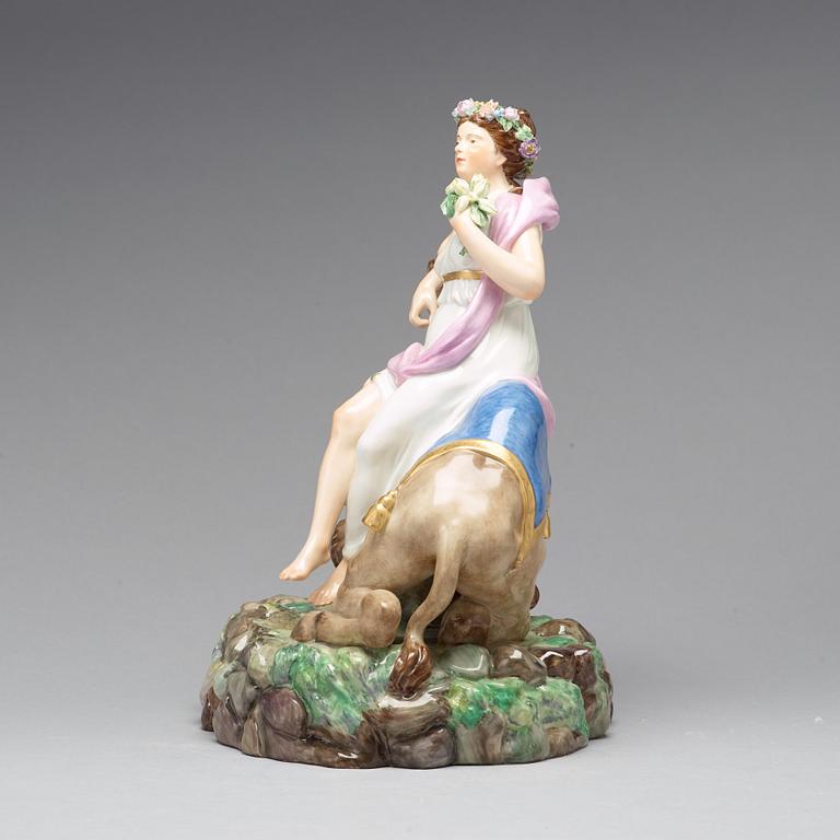 A Royal Copenhagen allegorical figure representing 'Asia', Denmark, 1920.