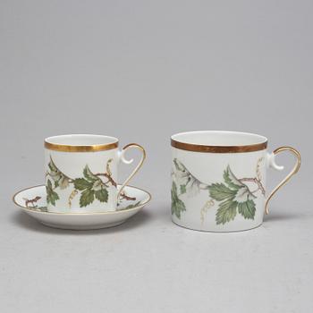 TE- OCH KAFFESERVIS, 43 delar, porslin, Hackefors, 1900-talets andra hälft.