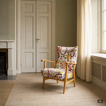 Elias Svedberg, armchair, model 563-001 from the Triva series, Nordiska Kompaniet, 1940s.