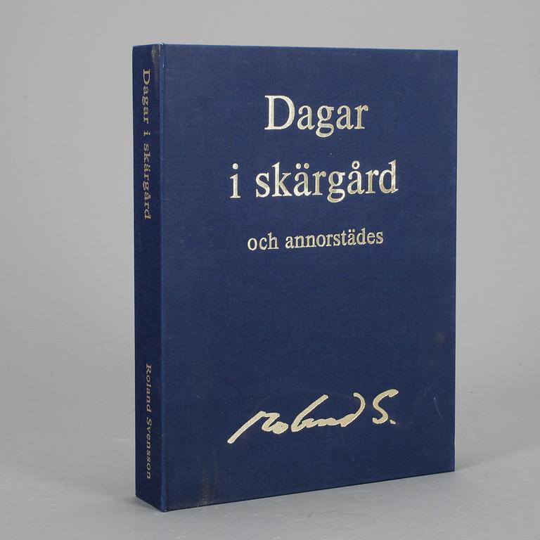 ROLAND SVENSSON. 4 färglitografier i kassett, signerade samt numrerad 268/400 cm.