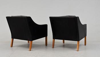 FÅTÖLJER, ett par, "2207", Börge Mogensen, Fredricia stolefabrik, 1900-talets slut.