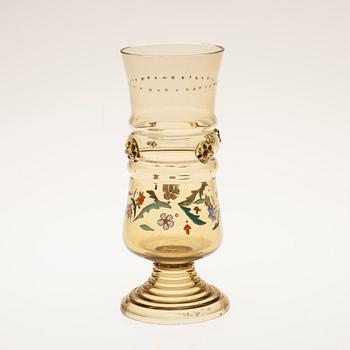 BÄGARE, glas, historismus, Tyskland, sekelskiftet 1800/1900.