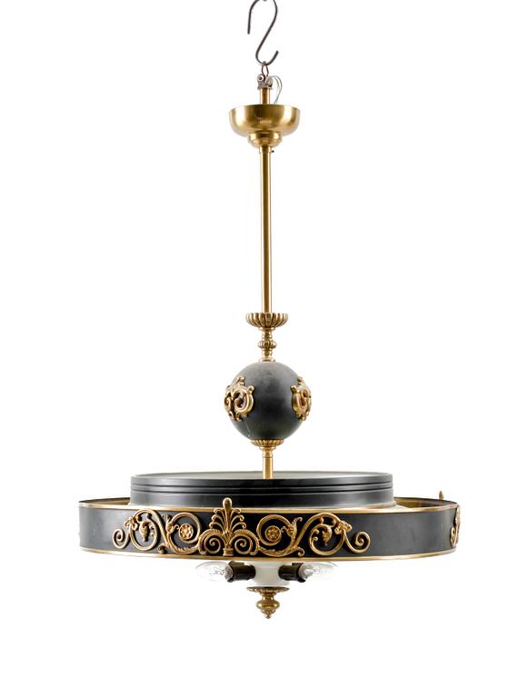 TAKLAMPA, art deco, 1930/40-tal. Diam 62, h 93.