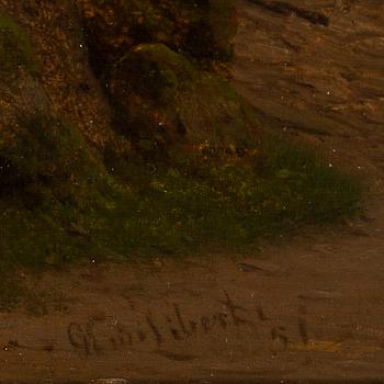 Georg Emil Libert, oil on panel, signed and dated -51.