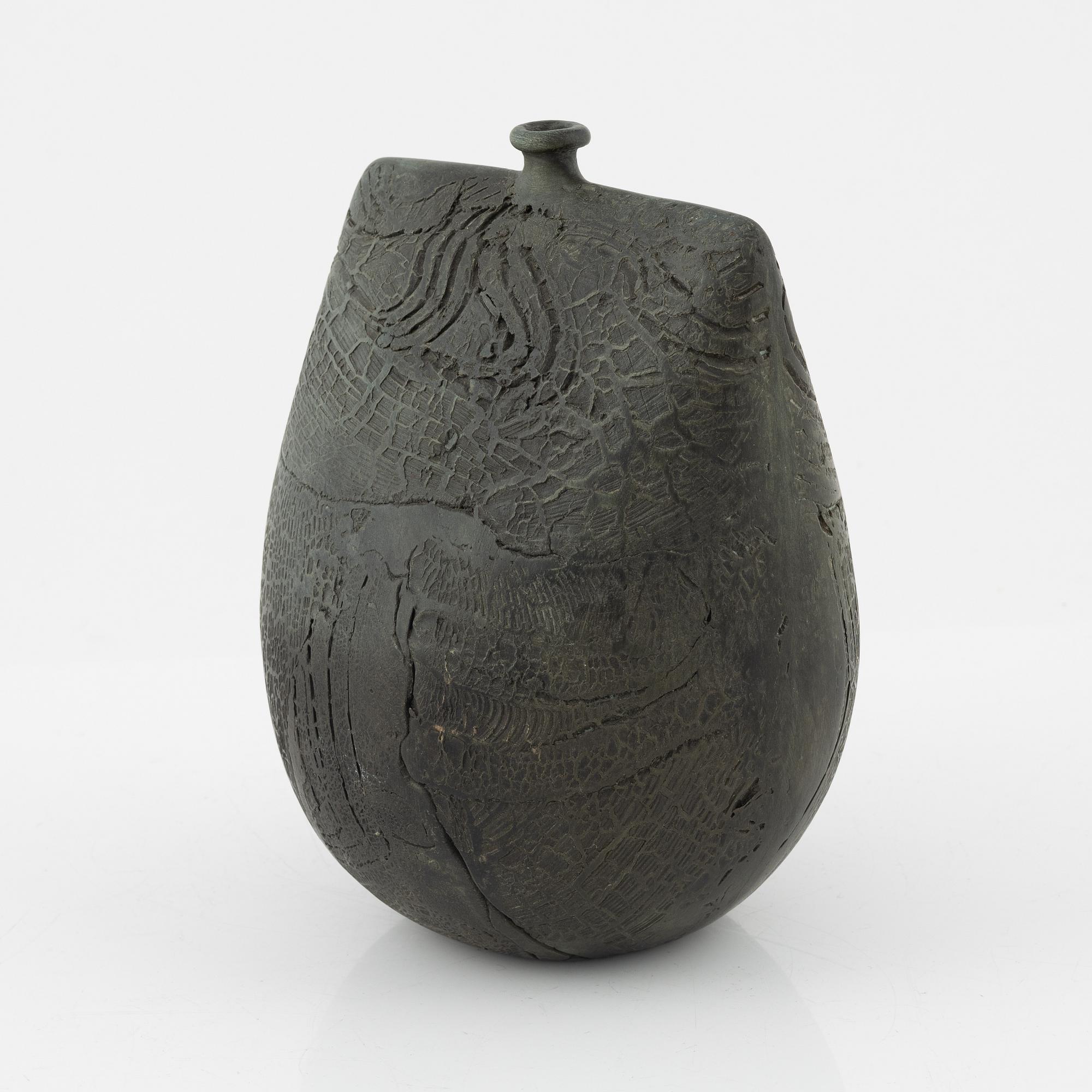 Peter Hayes, vas, raku, Bath, England, 1980-tal.