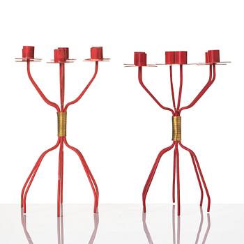 Hans-Agne Jakobsson, a pair of candelabra, "S 557", Hans-Agne Jakobsson AB, Åhus, 1950s.