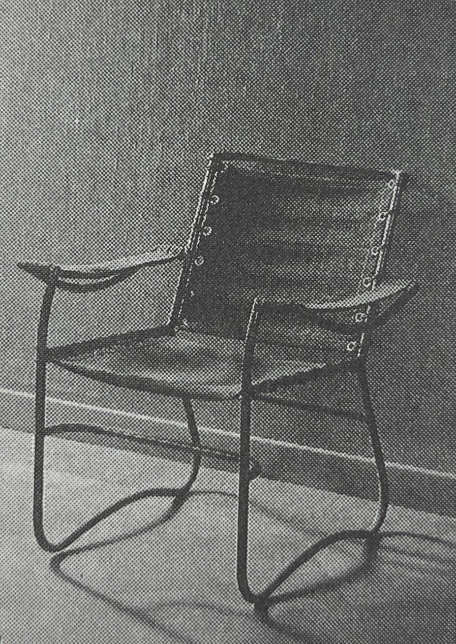 Sven Markelius, a rare armchair, AB Stockholms Nya Järnsängsfabrik, ca 1930.