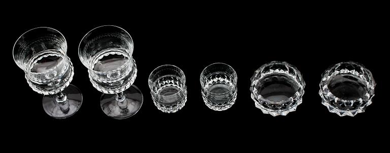 SERVISGLAS, 21 delar, "Silvia", Ingeborg Lundin, Orrefors.