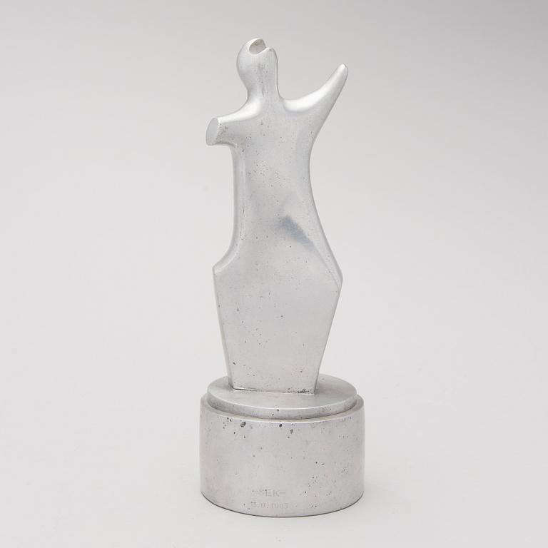 An aluminium sculpture, signed and numbered 5/7, dated -85.