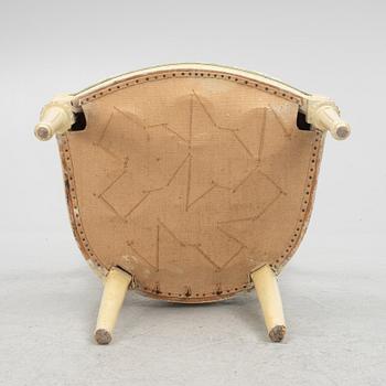 A Gustavian chair, circa 1800.