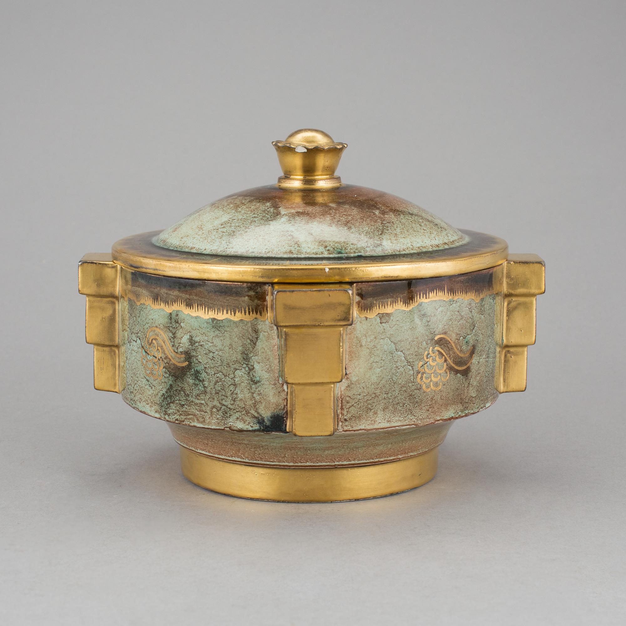 LOCKURNA, flintgods, Josef Ekberg, Gustavsberg, 1931.