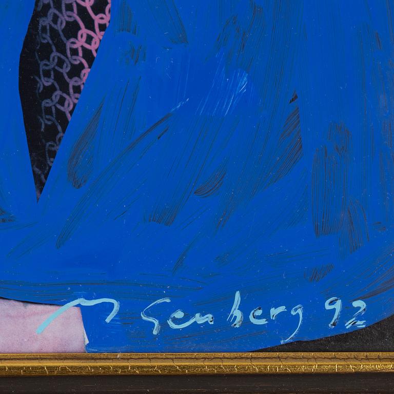 Mikael Genberg, signed and dated 92. Acrylic on paper.