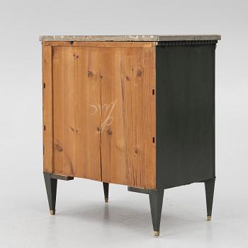 A Gustavian style, chest of drawers circa 1900.