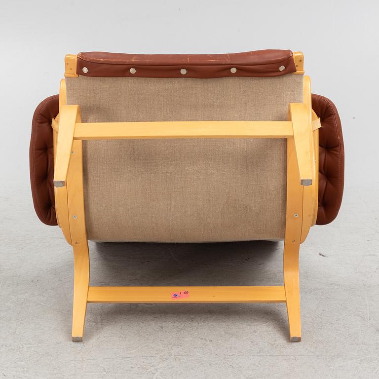 Bruno Mathsson, armchair with footstool, "Pernilla", DUX.